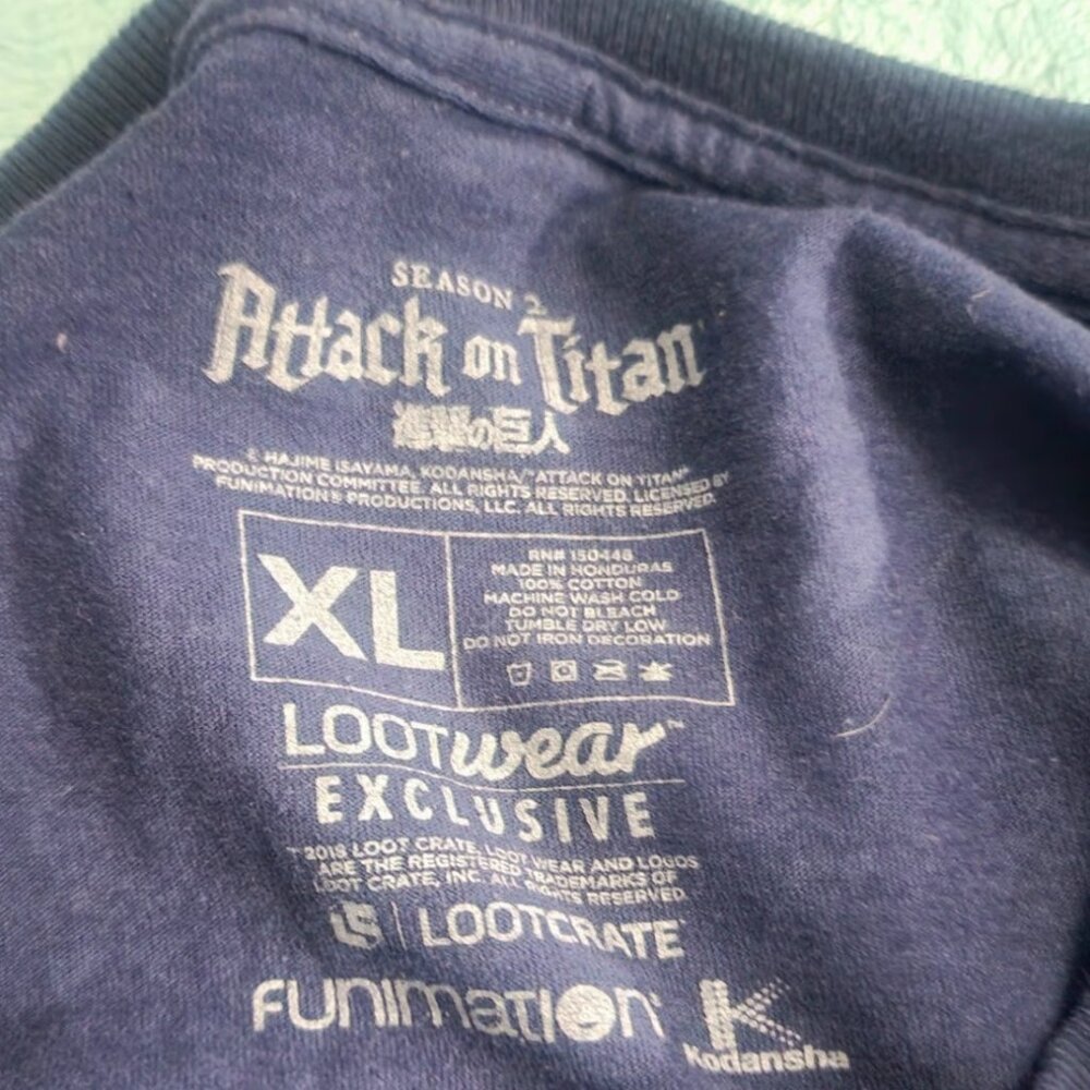 RARE Attack on titan season 3 box funimation exclusive tshirt - Picture 2 of 2